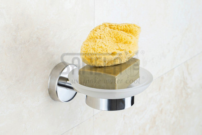 Нержавеющая мыльница со стеклом SLZD 13 арт: 62130 Sanela Чехия (фото, схема)