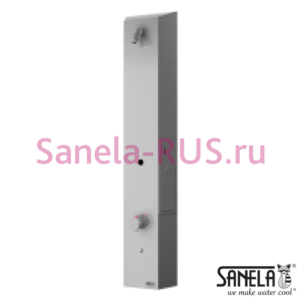 Нержавеющая жетонная душевая панель с пьезо кнопкой и термостатическим смесителем SLZA 29T Нержавеющая жетонная душевая панель с пьезо кнопкой и термостатическим смесителем SLZA 29T