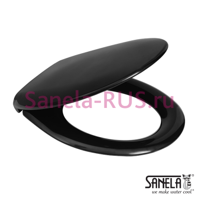 Черное пластмассовое сиденье для унитаза SLZN 31 арт: 95310 Sanela Чехия (фото, схема) Черное пластмассовое сиденье для унитаза SLZN 31 арт: 95310 Sanela Чехия (фото, схема)