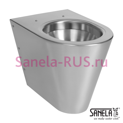 Нержавеющий напольный унитаз SLWN 03 арт: 94030 Sanela Чехия (фото, схема) Нержавеющий напольный унитаз SLWN 03 арт: 94030 Sanela Чехия (фото, схема)