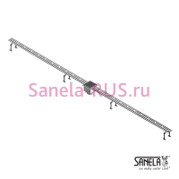 Нержавеющий дренажный канал для бассейна, 2м, AISI 316L SLKN 01L