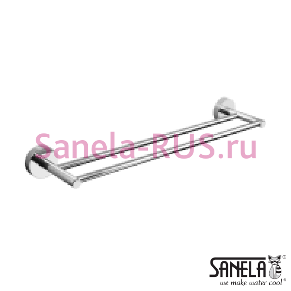 Нержавеющий двойной полотенцедержатель SLZD 10 Нержавеющий двойной полотенцедержатель SLZD 10