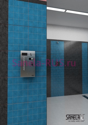 Монетный и жетонный автомат для 4-12 душей, выбор автоматом SLZA 02M арт: 88021 Sanela Чехия (фото, схема)