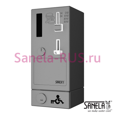 Монетный и жетонный автомат для открывания двери SLZA 40V арт: 88404 Sanela Чехия (фото, схема)