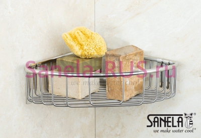 Нержавеющая угловая полка SLZD 26 арт: 62260 Sanela Чехия (фото, схема)