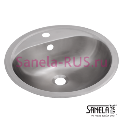 Нержавеющая овальная встраиваемая раковина SLUN 32X арт: 93328 Sanela Чехия (фото, схема) Нержавеющая овальная встраиваемая раковина SLUN 32X арт: 93328 Sanela Чехия (фото, схема)