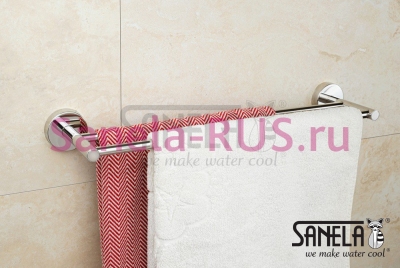 Нержавеющий двойной полотенцедержатель SLZD 10 арт: 62100 Sanela Чехия (фото, схема) Нержавеющий двойной полотенцедержатель SLZD 10 арт: 62100 Sanela Чехия (фото, схема)