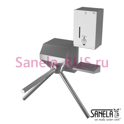 Турникет с дозатором дезинфекции SLKT 02 арт: 38020 Sanela Чехия (фото, схема)