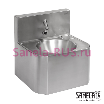 Антивандальная раковина с бесконтактным краном SLUN 71EB арт: 93712 Sanela Чехия (фото, схема)