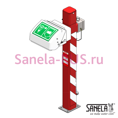 Аварийная душевая стойка SLSN 27 арт: 92270 Sanela Чехия (фото, схема)